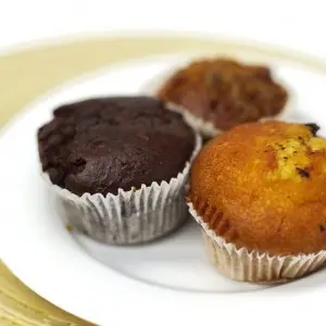 Assorted Muffins on a Plate